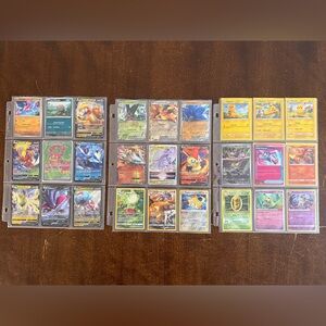 Real Good Pokémon Cards 45pc Set + 8 Card Sleeves Mostly Mint/Good Condition